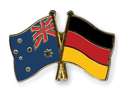 Fahnen Pins Australien Deutschland