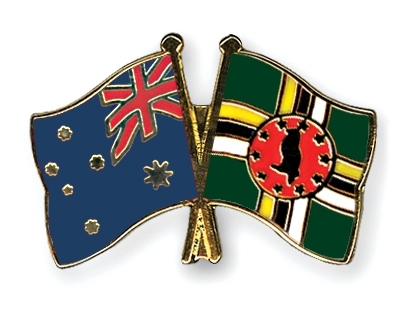 Fahnen Pins Australien Dominica