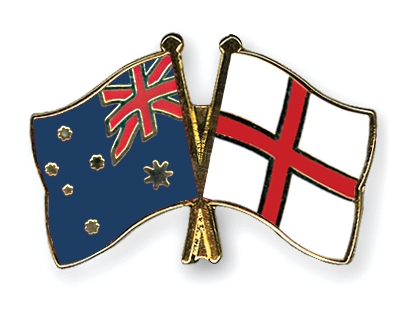 Fahnen Pins Australien England