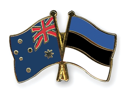 Fahnen Pins Australien Estland