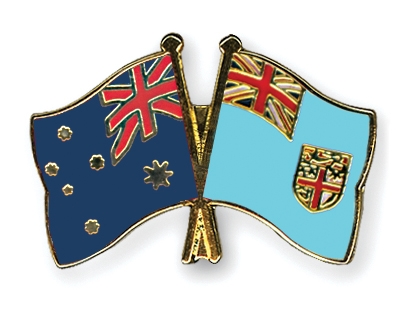 Fahnen Pins Australien Fidschi