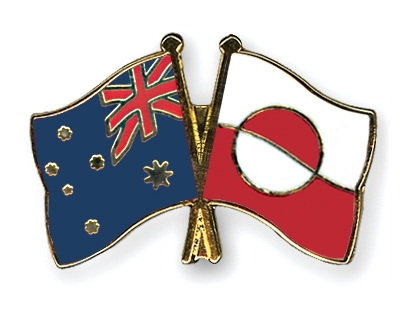 Fahnen Pins Australien Grnland