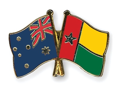 Fahnen Pins Australien Guinea-Bissau