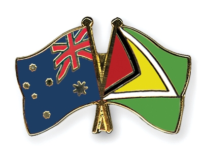 Fahnen Pins Australien Guyana