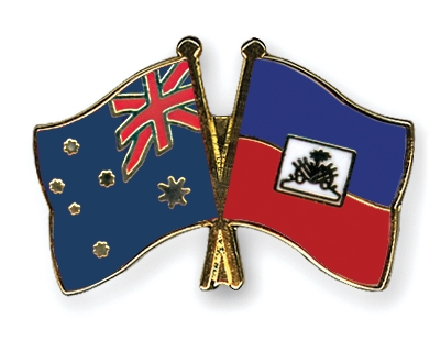 Fahnen Pins Australien Haiti