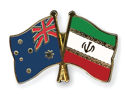 Fahnen Pins Australien Iran