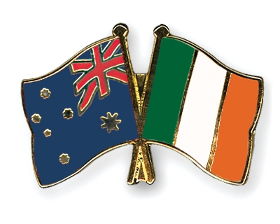 Fahnen Pins Australien Irland