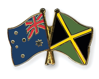 Fahnen Pins Australien Jamaika