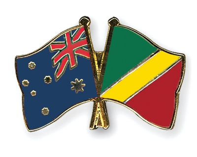 Fahnen Pins Australien Kongo-Republik