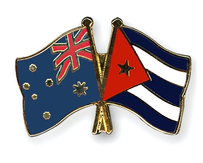 Fahnen Pins Australien Kuba