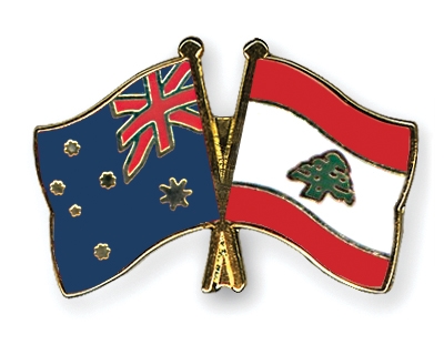 Fahnen Pins Australien Libanon