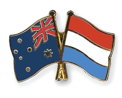 Fahnen Pins Australien Luxemburg