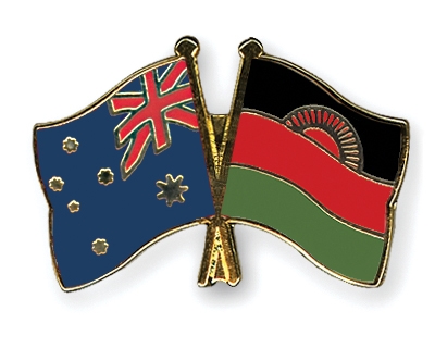 Fahnen Pins Australien Malawi