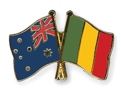 Fahnen Pins Australien Mali