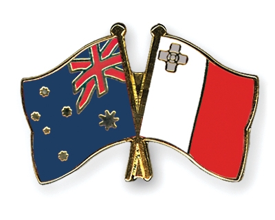 Fahnen Pins Australien Malta
