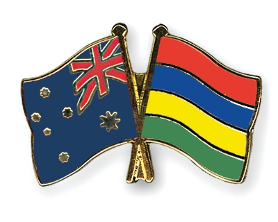 Fahnen Pins Australien Mauritius