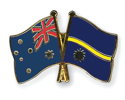 Fahnen Pins Australien Nauru