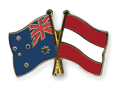 Fahnen Pins Australien sterreich