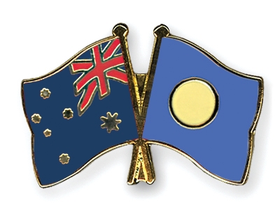 Fahnen Pins Australien Palau