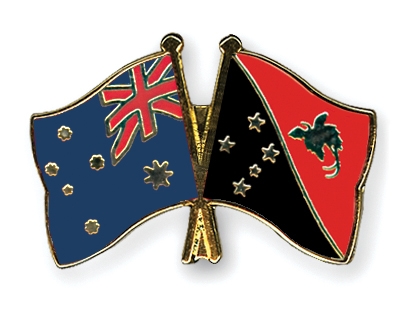Fahnen Pins Australien Papua-Neuguinea