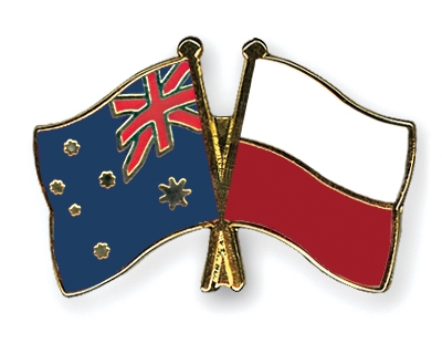 Fahnen Pins Australien Polen