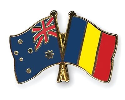 Fahnen Pins Australien Rumnien