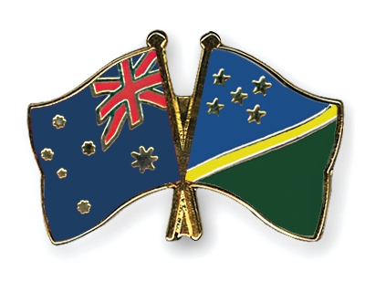 Fahnen Pins Australien Salomonen