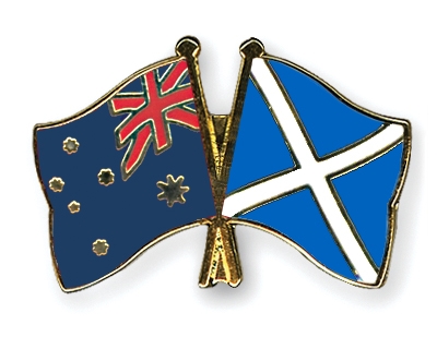 Fahnen Pins Australien Schottland