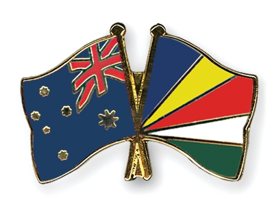 Fahnen Pins Australien Seychellen