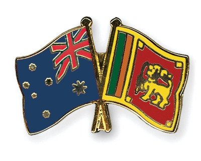 Fahnen Pins Australien Sri-Lanka