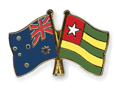 Fahnen Pins Australien Togo