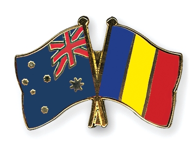 Fahnen Pins Australien Tschad