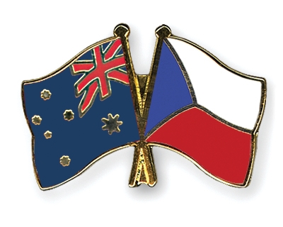 Fahnen Pins Australien Tschechische-Republik