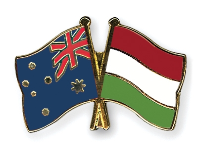 Fahnen Pins Australien Ungarn