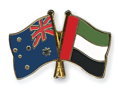 Fahnen Pins Australien Ver-Arab-Emirate