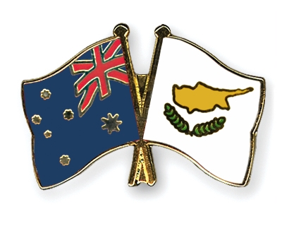 Fahnen Pins Australien Zypern