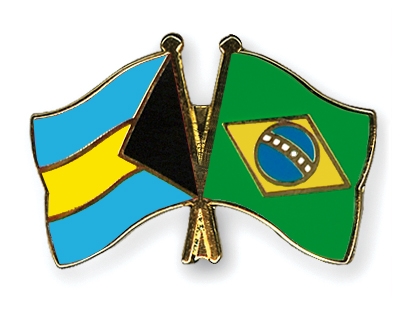 Fahnen Pins Bahamas Brasilien