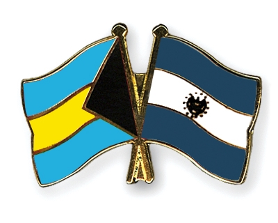 Fahnen Pins Bahamas El-Salvador