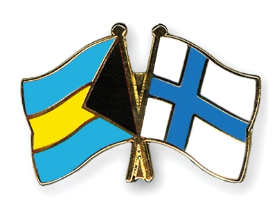 Fahnen Pins Bahamas Finnland