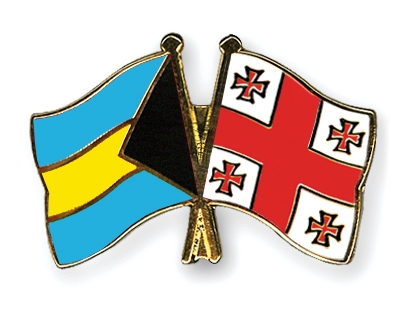 Fahnen Pins Bahamas Georgien