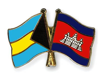 Fahnen Pins Bahamas Kambodscha