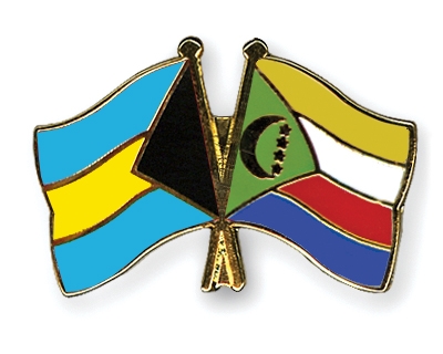 Fahnen Pins Bahamas Komoren