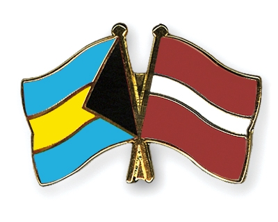 Fahnen Pins Bahamas Lettland