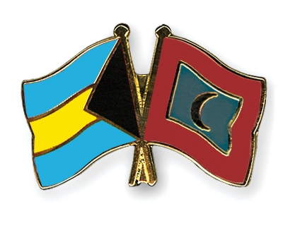 Fahnen Pins Bahamas Malediven