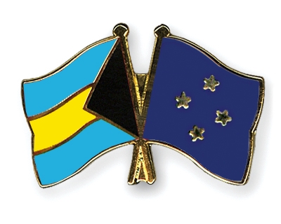 Fahnen Pins Bahamas Mikronesien