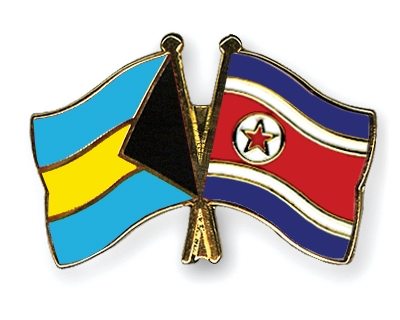 Fahnen Pins Bahamas Nordkorea