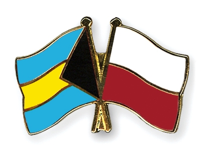 Fahnen Pins Bahamas Polen