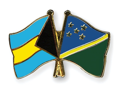 Fahnen Pins Bahamas Salomonen