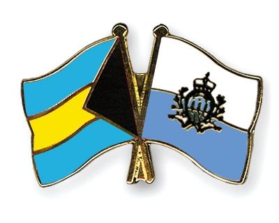 Fahnen Pins Bahamas San-Marino