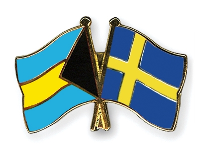 Fahnen Pins Bahamas Schweden